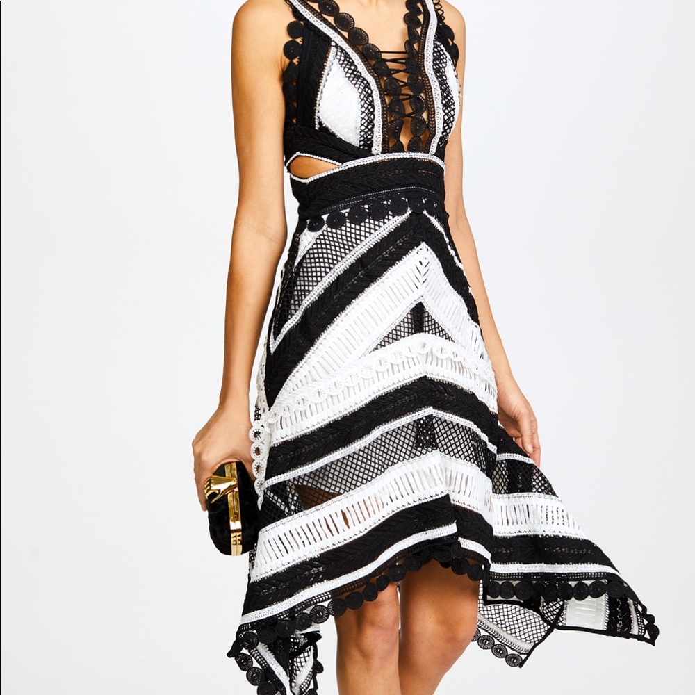 Thurley Lace MIDI Dress (Size 2)